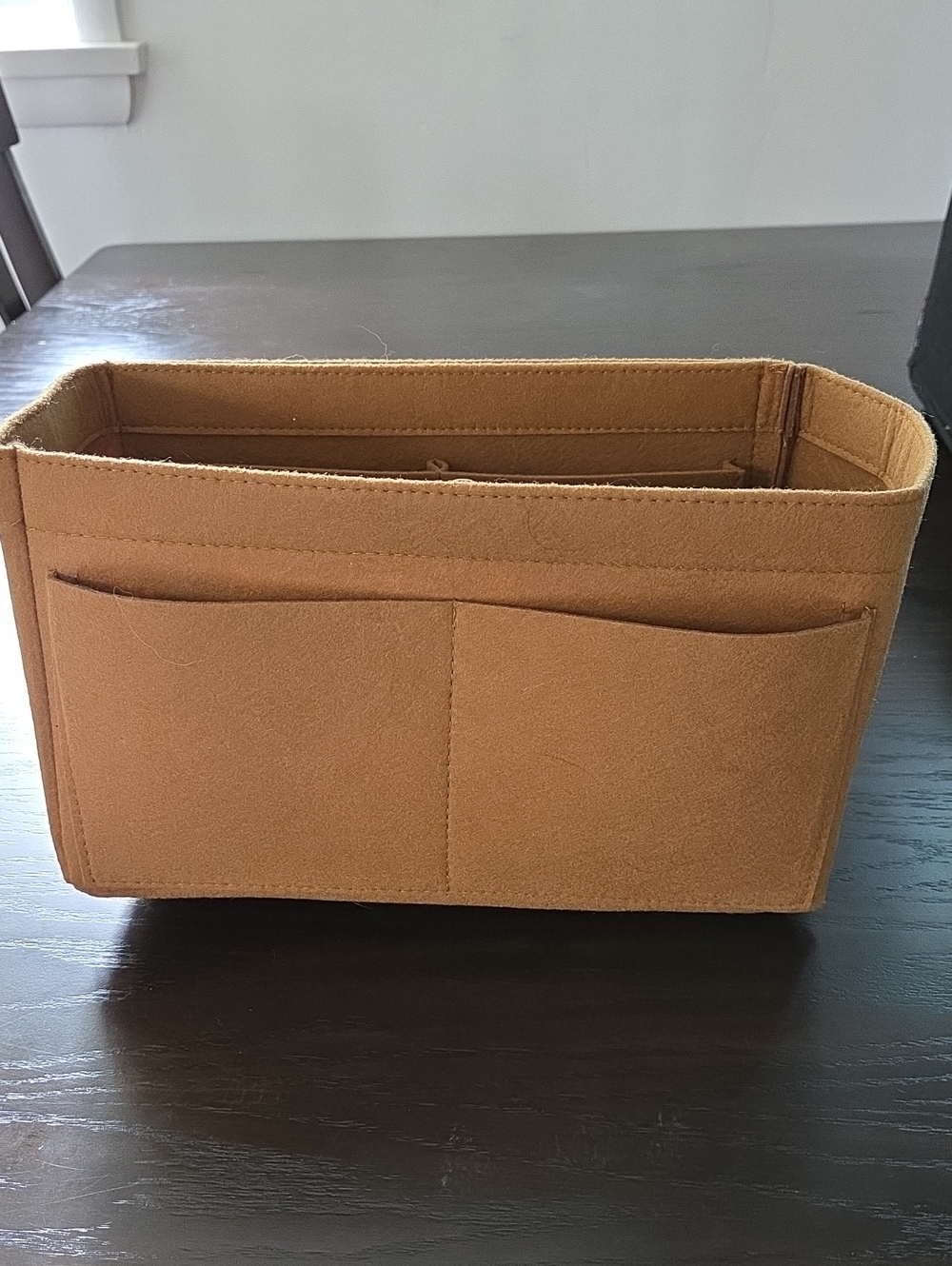 Felt Storage Organizer Insert in Camel Brown